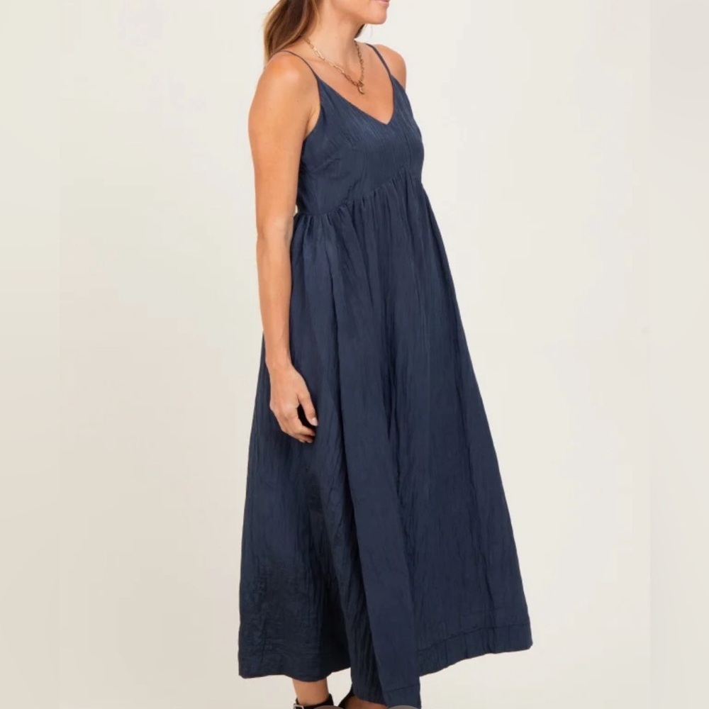 Pinkblush Maternity Navy Blue Maxi Dress - Picture 3 of 3